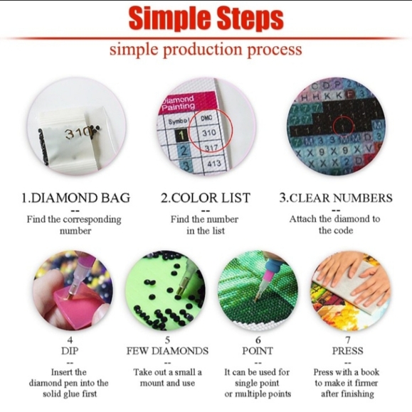 Holiday Winter Christmas Gold Ornament Snowman Diamond Painting Kit New - Picture 6 of 8